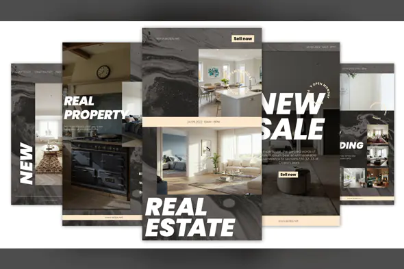 Real Estate Promo Video Template | Modern Property Sale Ad for Realtors | After Effects