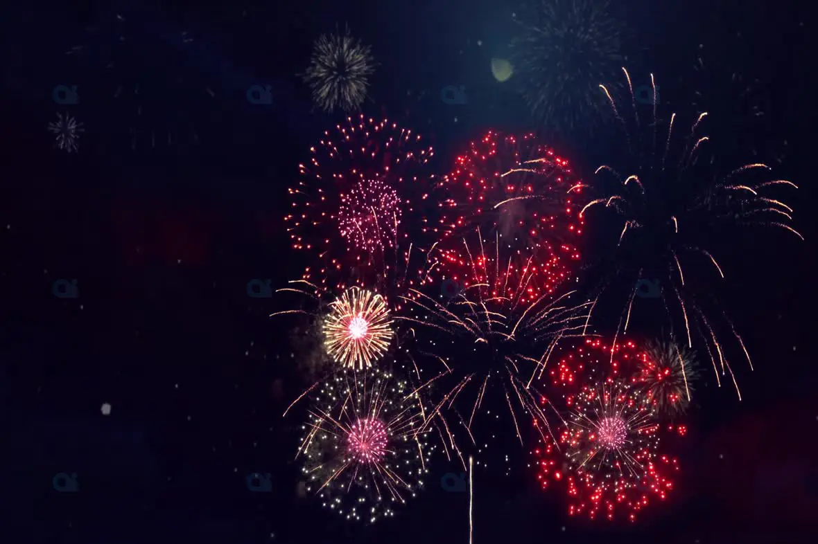Firework Display Animation Vibrant Fireworks Display Background Animation | AIClips