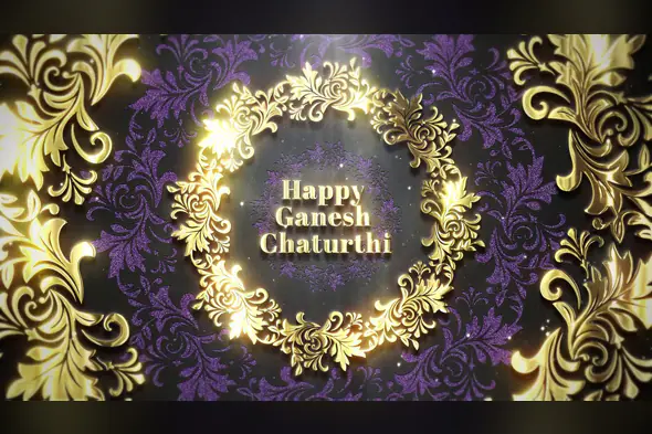 Elegant Ganesh Chaturthi Invitation Video Template | After Effects | Traditional & Festive