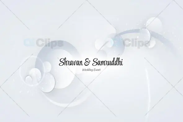 Minimalist White Wedding Intro Template