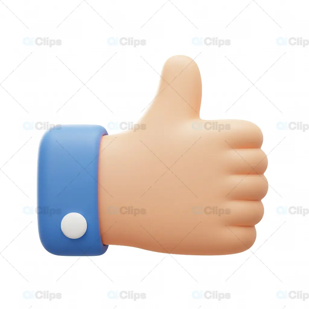 3D Thumbs Up Emoji Icon