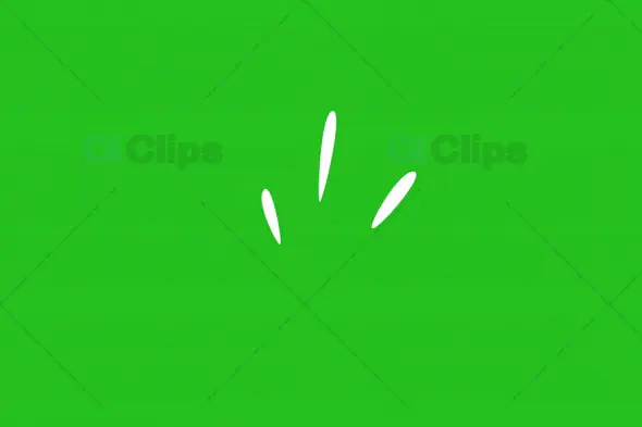 Blink Stroke Motion Graphics Animation with Green Screen