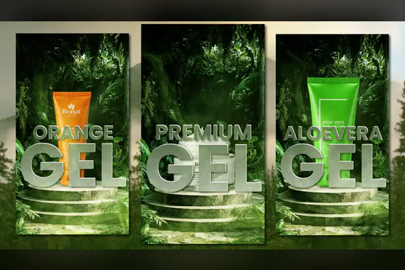 Gel Product Promo Template for After Effects