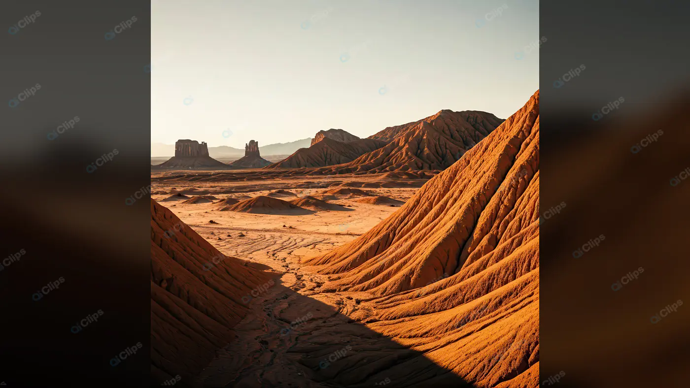 Majestic Red Rock Desert Formations at Sunrise