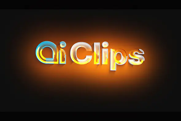 Glossy Orange Light Logo Reveal Template for After Effects – Vibrant 3D Intro Animation