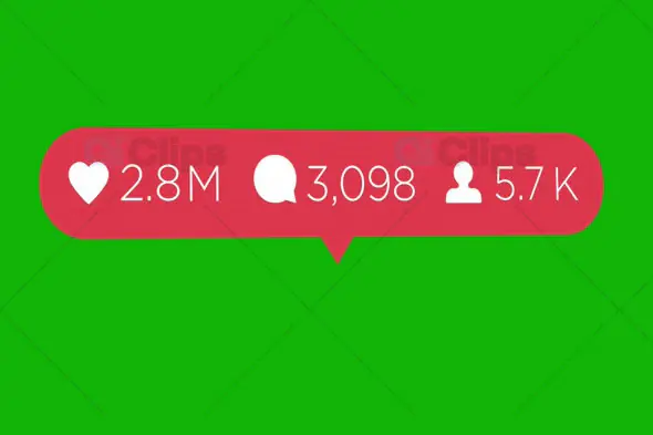 Social Media Likes, Comments, and Followers Growth Overlay