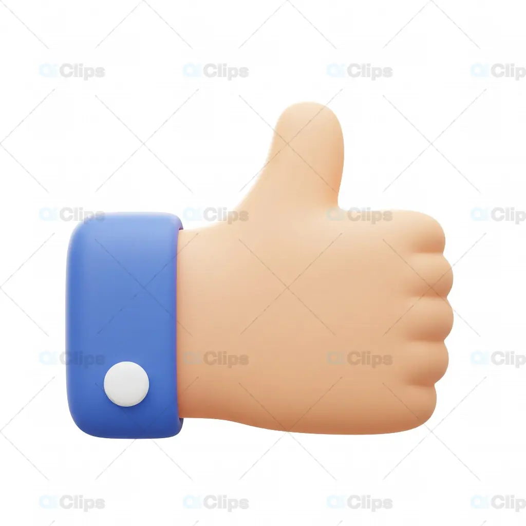 3D Thumbs Up Icon
