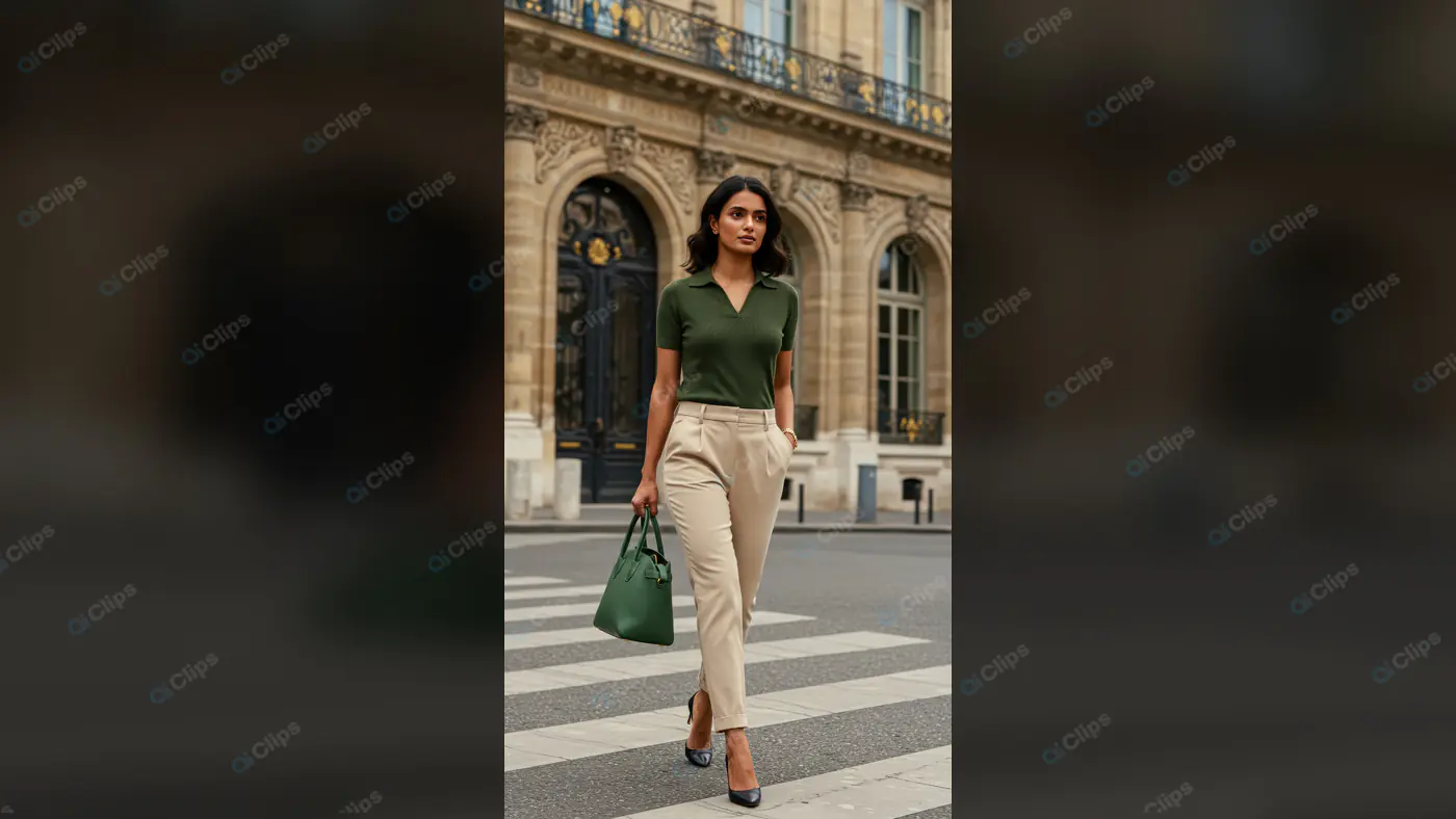 Confident Indian Woman in Elegant Urban Outfit – Modern Street Style Photography