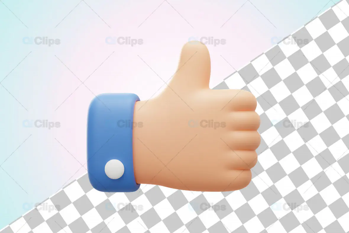 3D Thumbs Up Emoji Icon