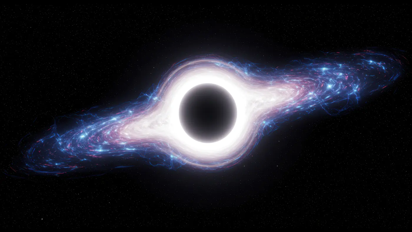 Epic High-Energy Black Hole with Bright Accretion Disk in Deep Space