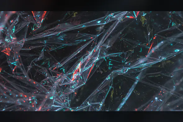 Iridescent Plastic Wrap Texture Background