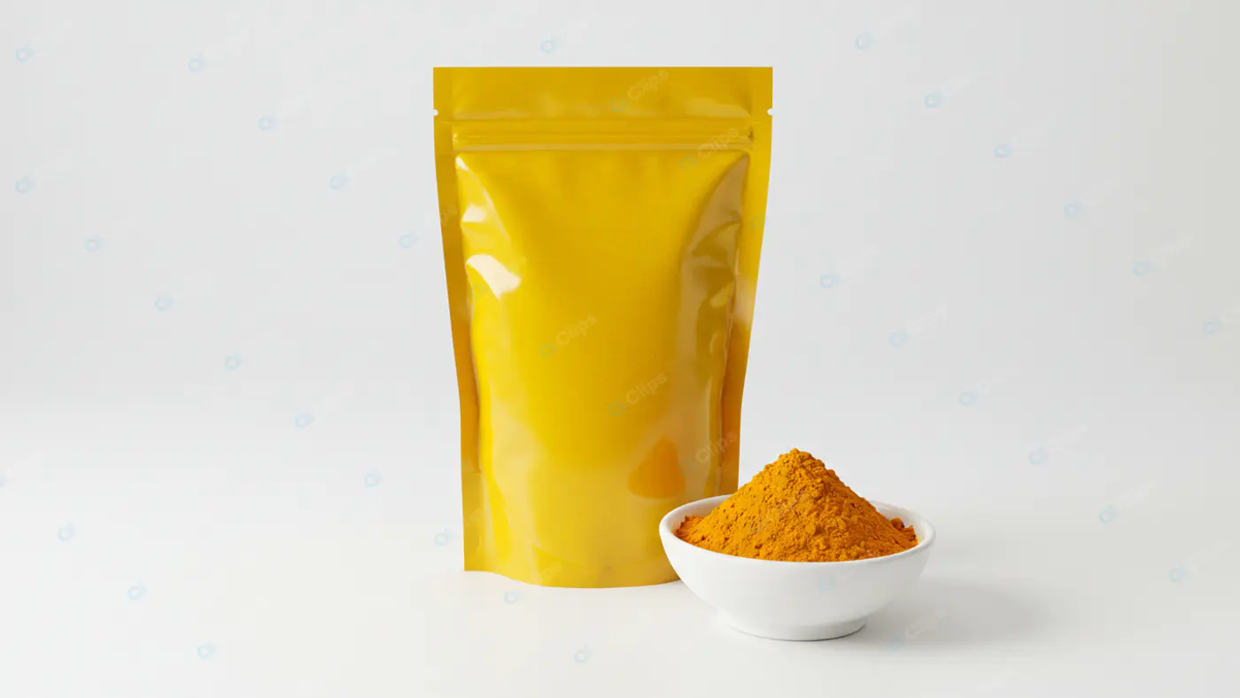 Vibrant Turmeric Packaging Display