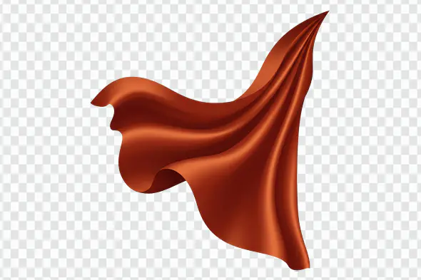 Flying Saffron Flag PNG – Transparent Background Indian Cultural Symbol
