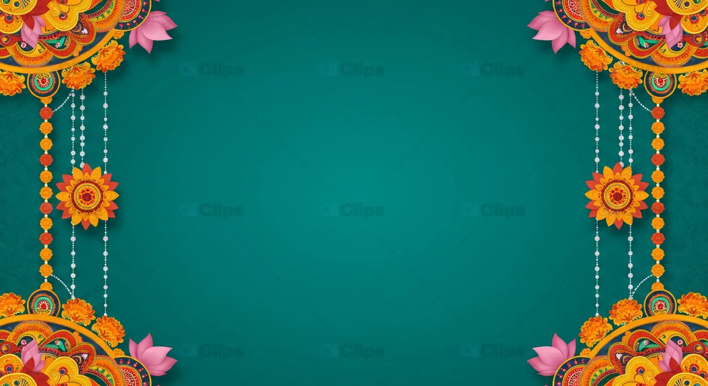 Festive Indian Rangoli Background