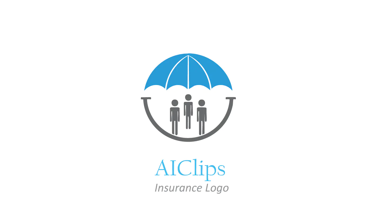 Umbrella Protection Logo Design for Family Insurance and Safety Services