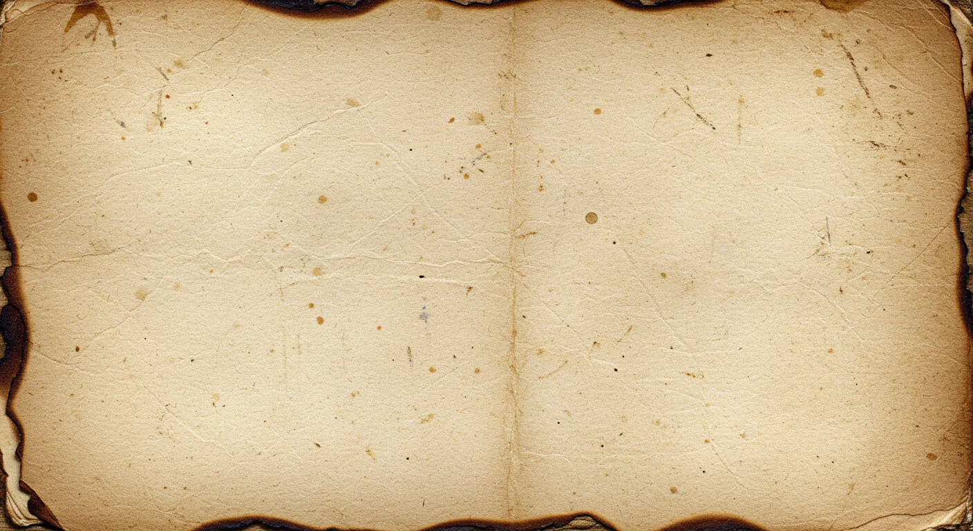 Aged Burnt Paper Texture with Natural Folds and Scorched Edges