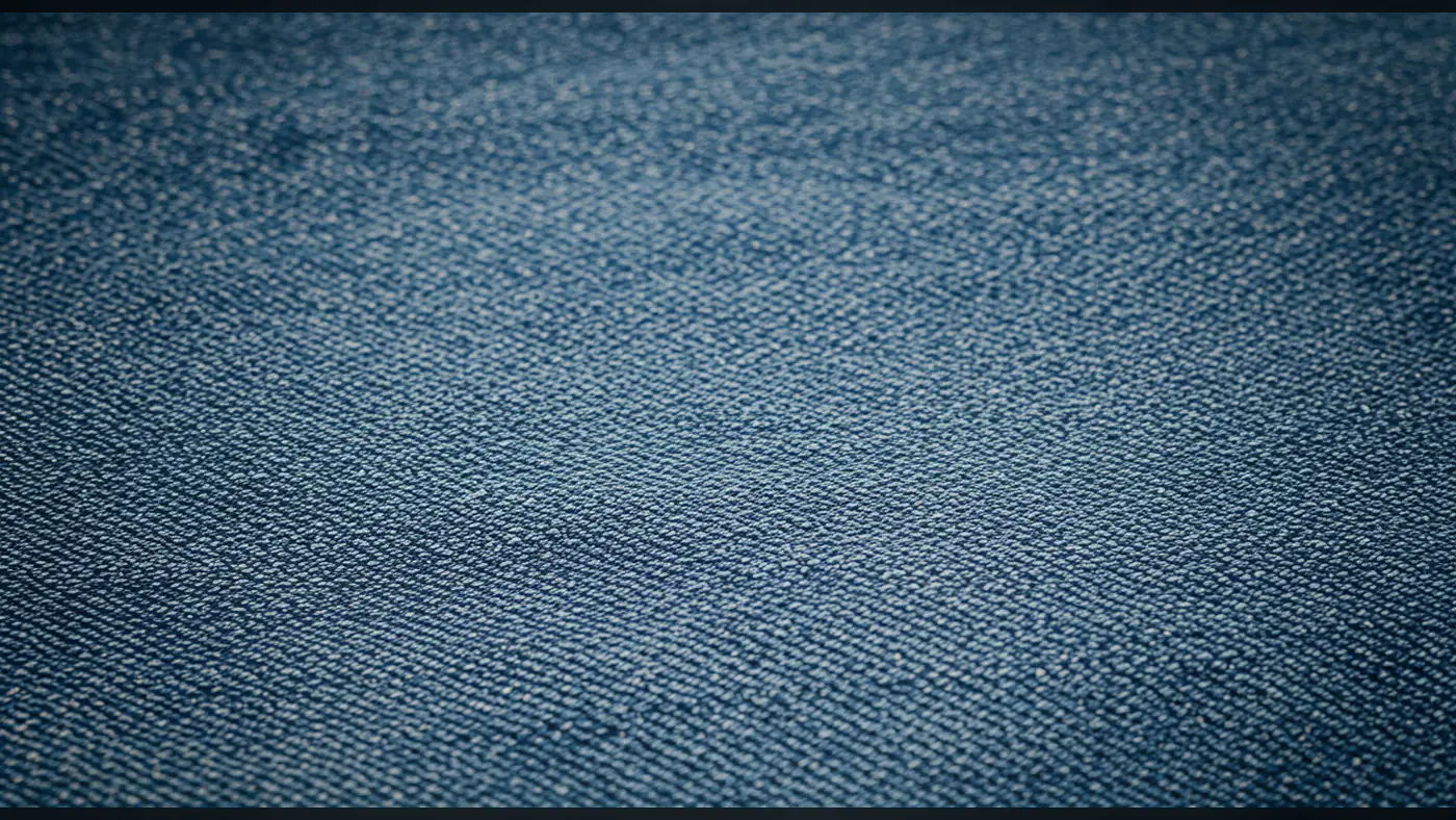 Angled Blue Denim Fabric Background