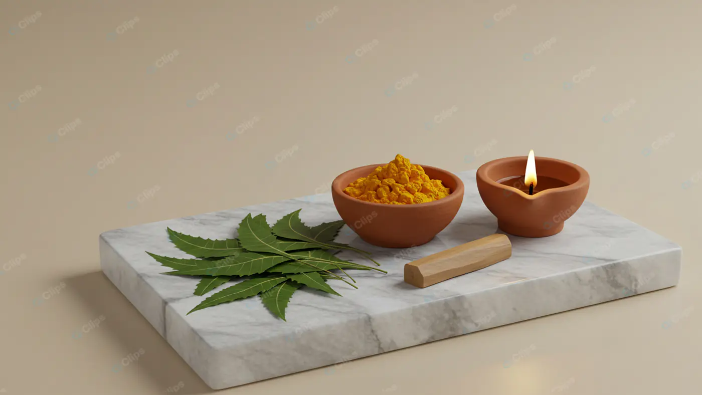 Ayurvedic Neem and Turmeric Ritual Set