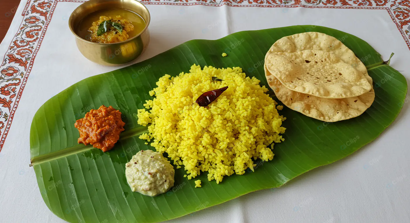 Authentic South Indian Thali Feast