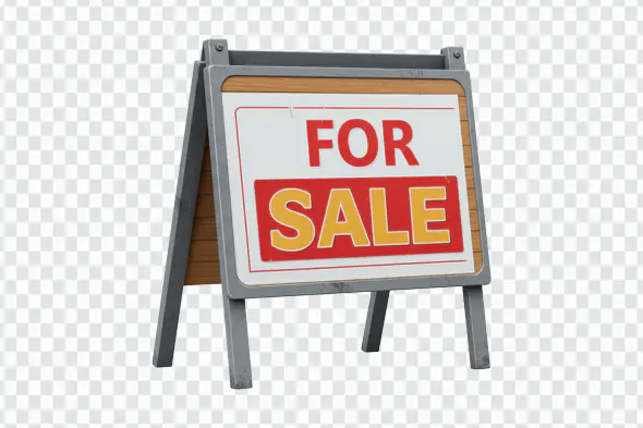 Rustic For Sale Board PNG