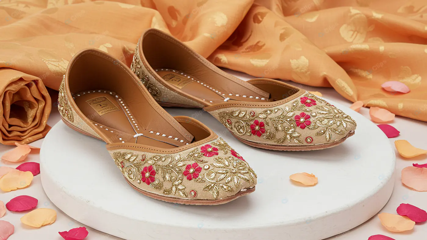 Opulent Embroidered Juttis