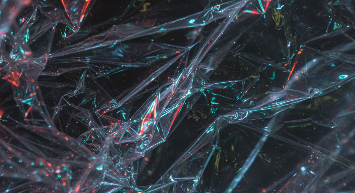 Iridescent Plastic Wrap Texture Background