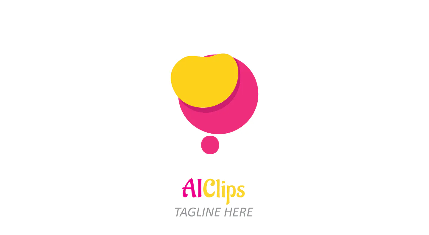 Creative Abstract Idea Logo in Pink and Yellow for Startups and Innovation Brands