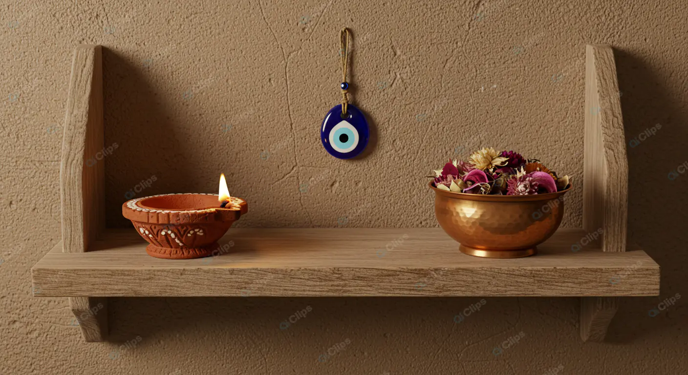 Spiritual Home Decor Shelf