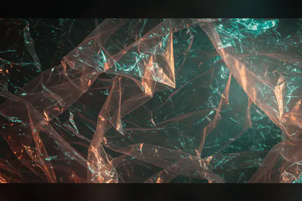 Colorful Crumpled Plastic Texture Background