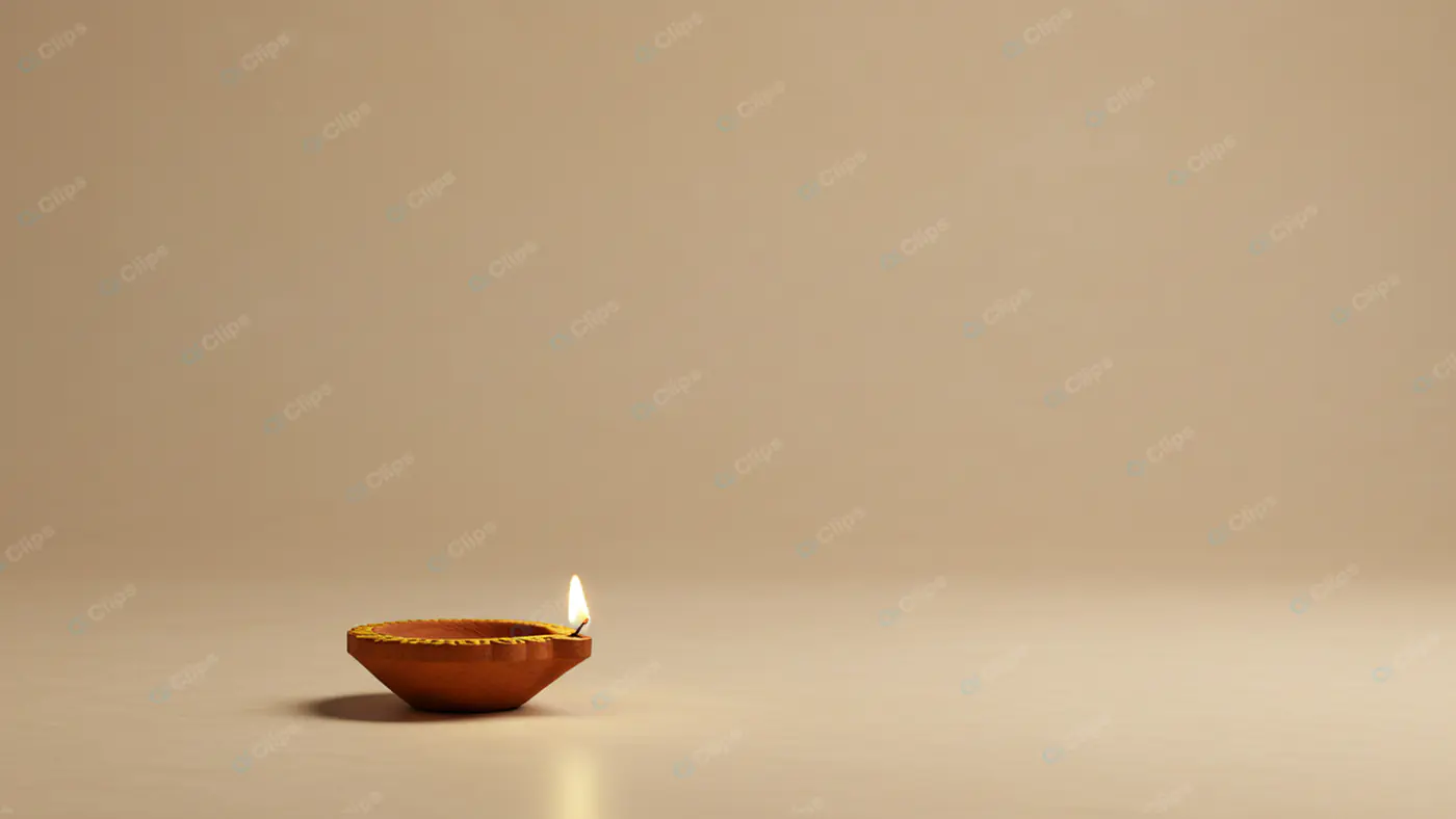 Minimalist Diya Flame