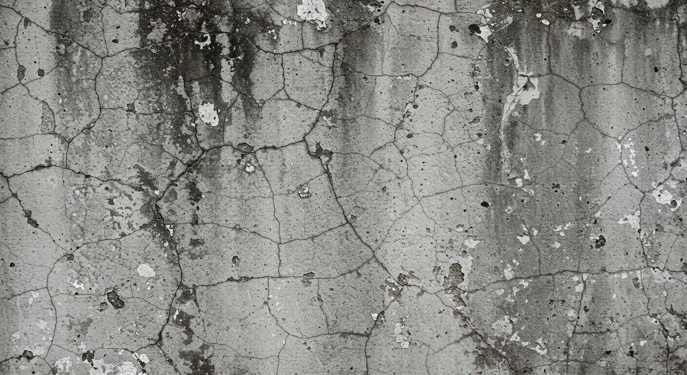 Aged Cracked Concrete Wall Texture with Weathered Details