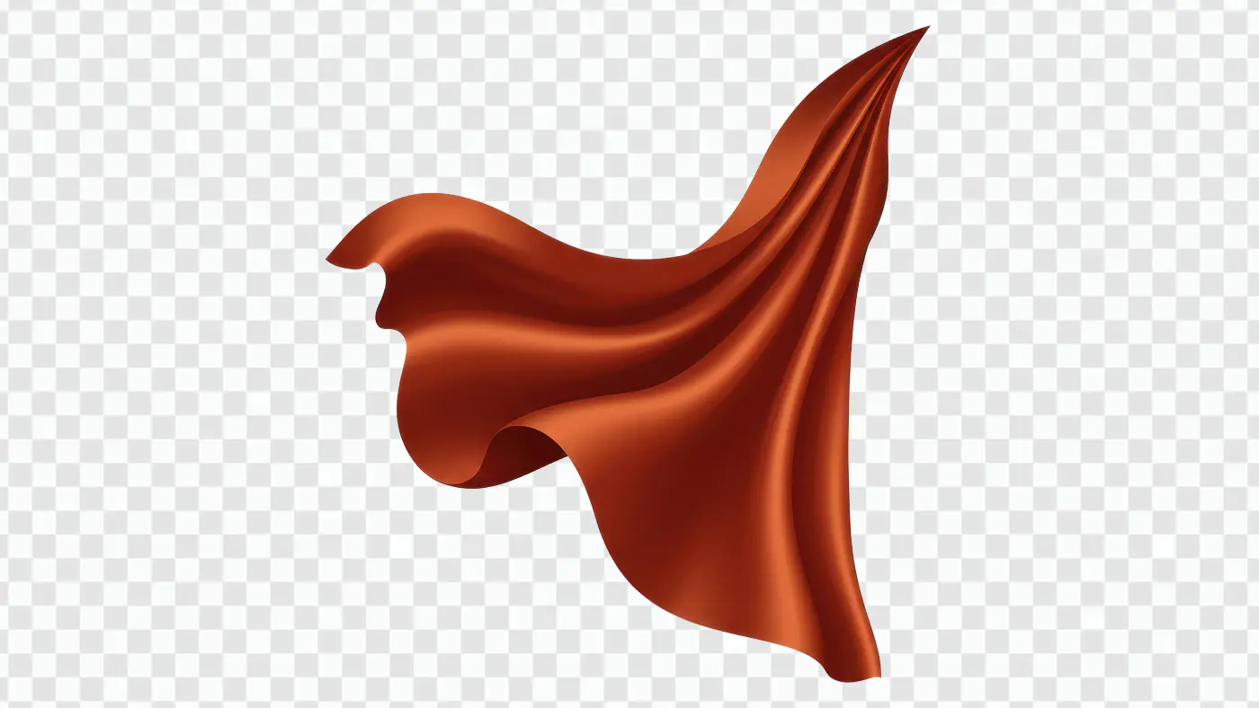 Flying Saffron Flag PNG – Transparent Background Indian Cultural Symbol