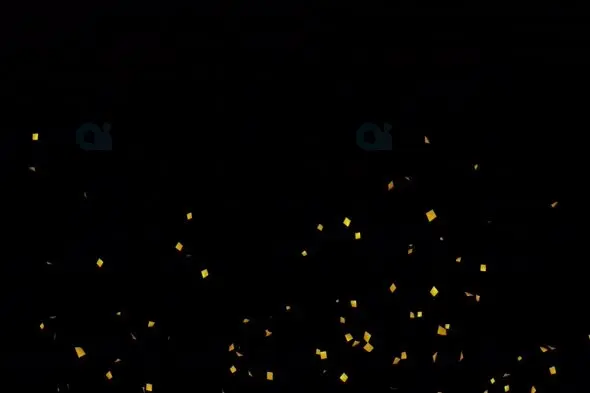 Golden Confetti Falling Animation