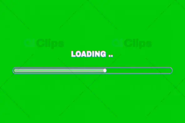 Green Screen Loading Bar Animation
