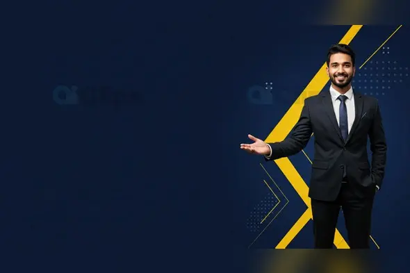 Professional Businessman Portrait with Dynamic Background