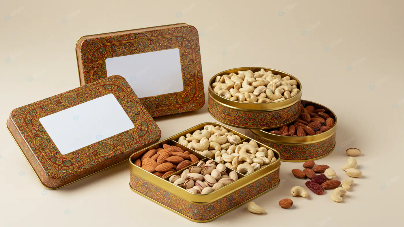 Ornate Dry Fruit Gift Boxes