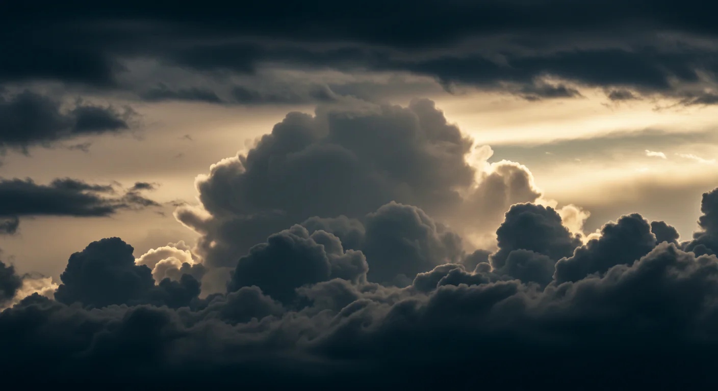 Moody Sunset Cloud Texture with Dramatic Lighting