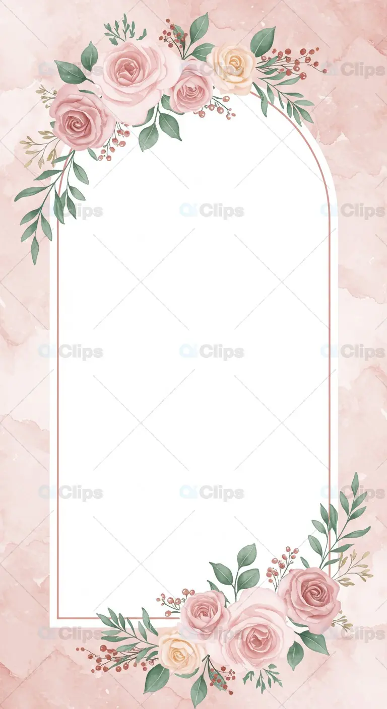Floral Wedding Invitation Background