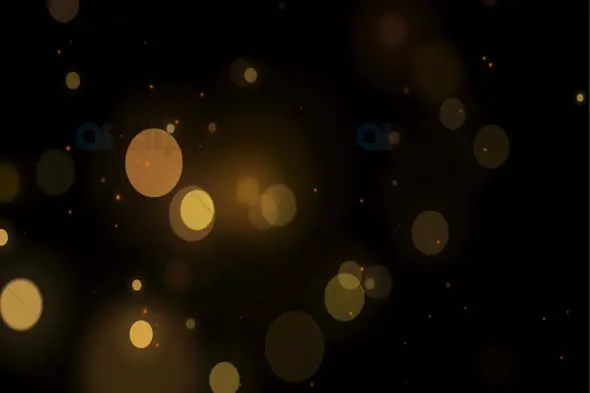 Golden Bokeh Light Particles Animation