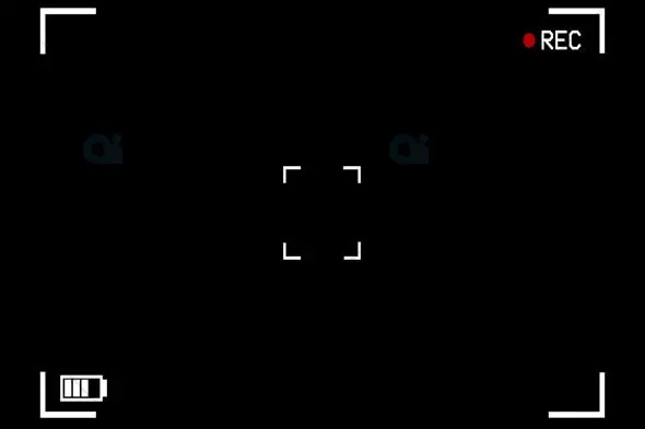 Camera Viewfinder Overlay with Recording Indicator - Motion Graphic