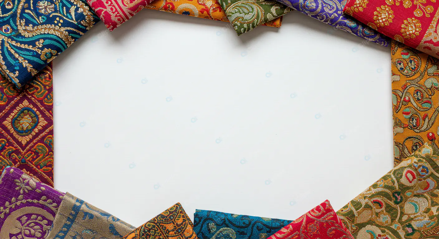 Vibrant Indian Fabric Frame