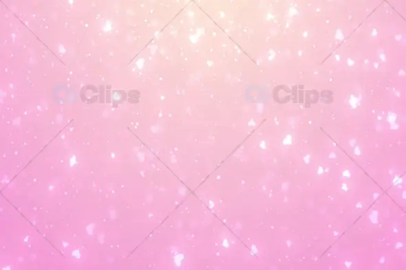 Soft Pink Sparkling Hearts Animation Background
