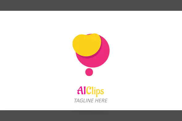 Creative Abstract Idea Logo in Pink and Yellow for Startups and Innovation Brands
