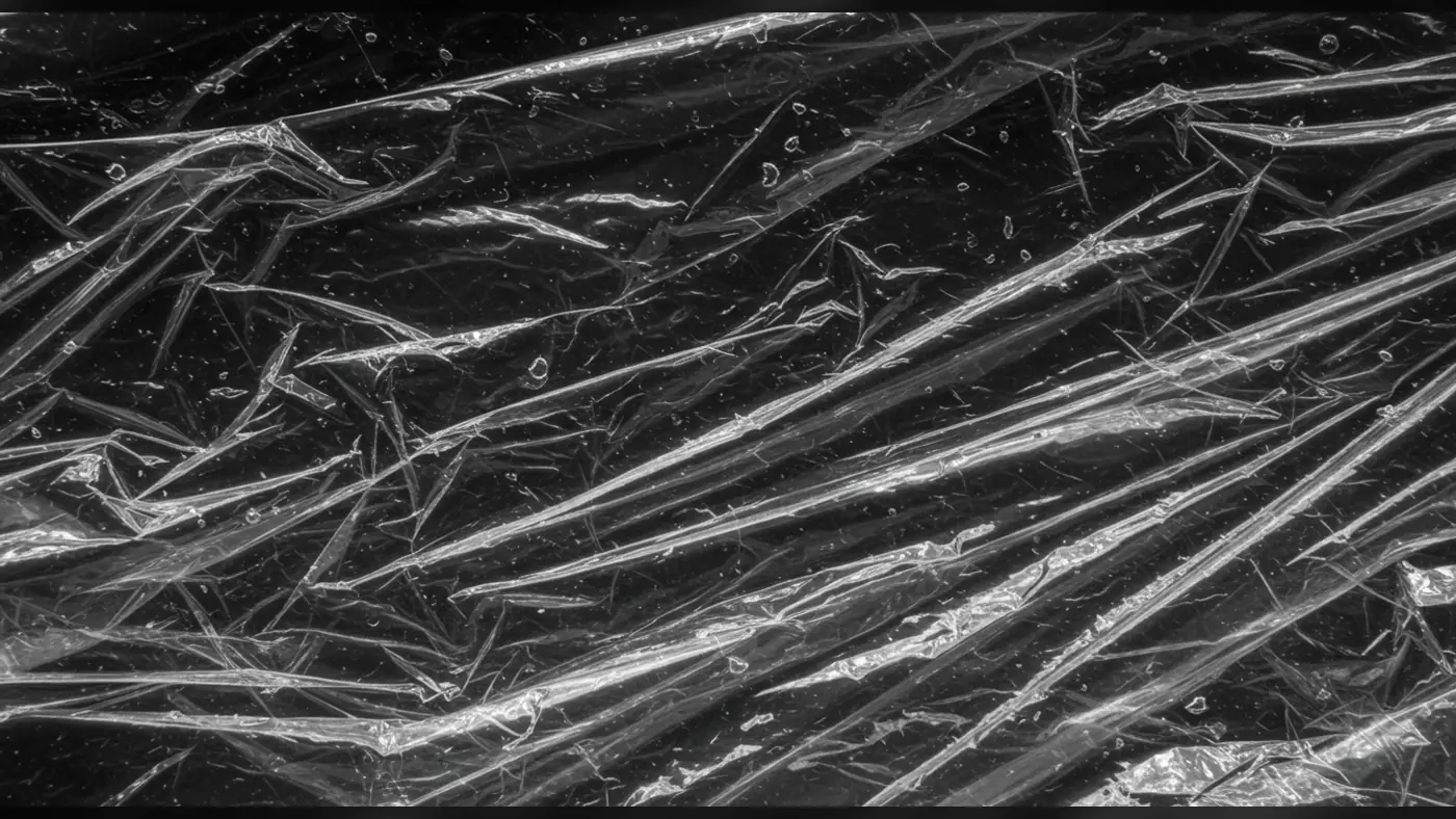 Transparent Wrinkled Plastic Texture