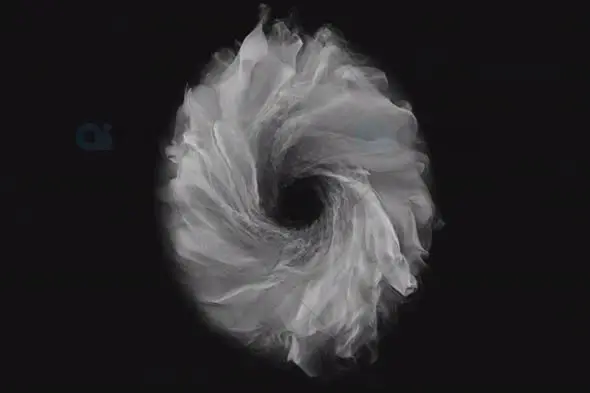 Abstract Smoke Spiral Loop Animation
