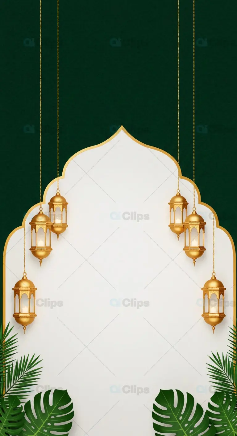 Islamic Festive Lantern Background