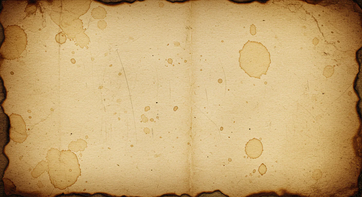 Old Burnt Paper Texture with Stains and Torn Edges for Vintage Design