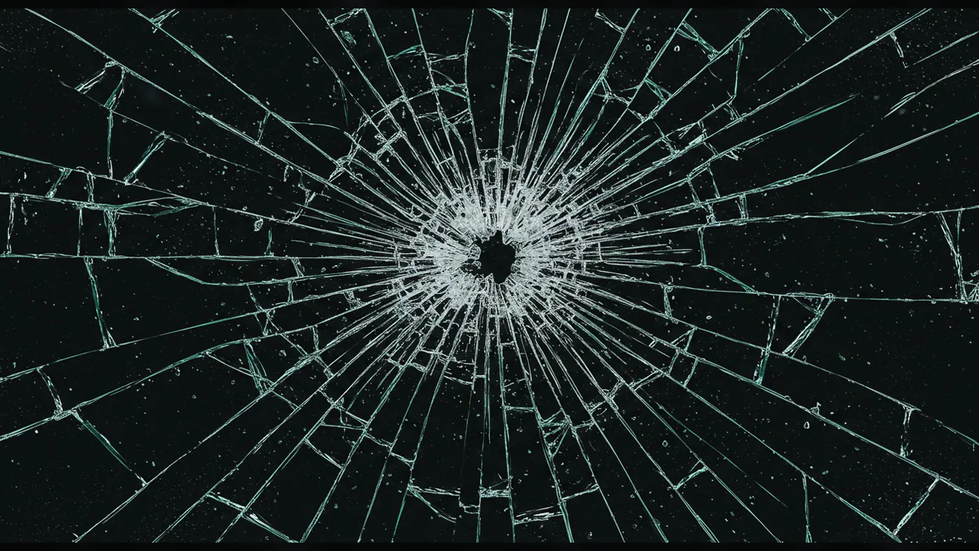Shattered Glass Hole Texture for Thriller & Action Themes