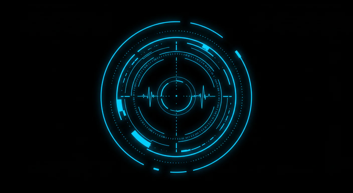 Heartbeat Style Futuristic HUD Circle Design