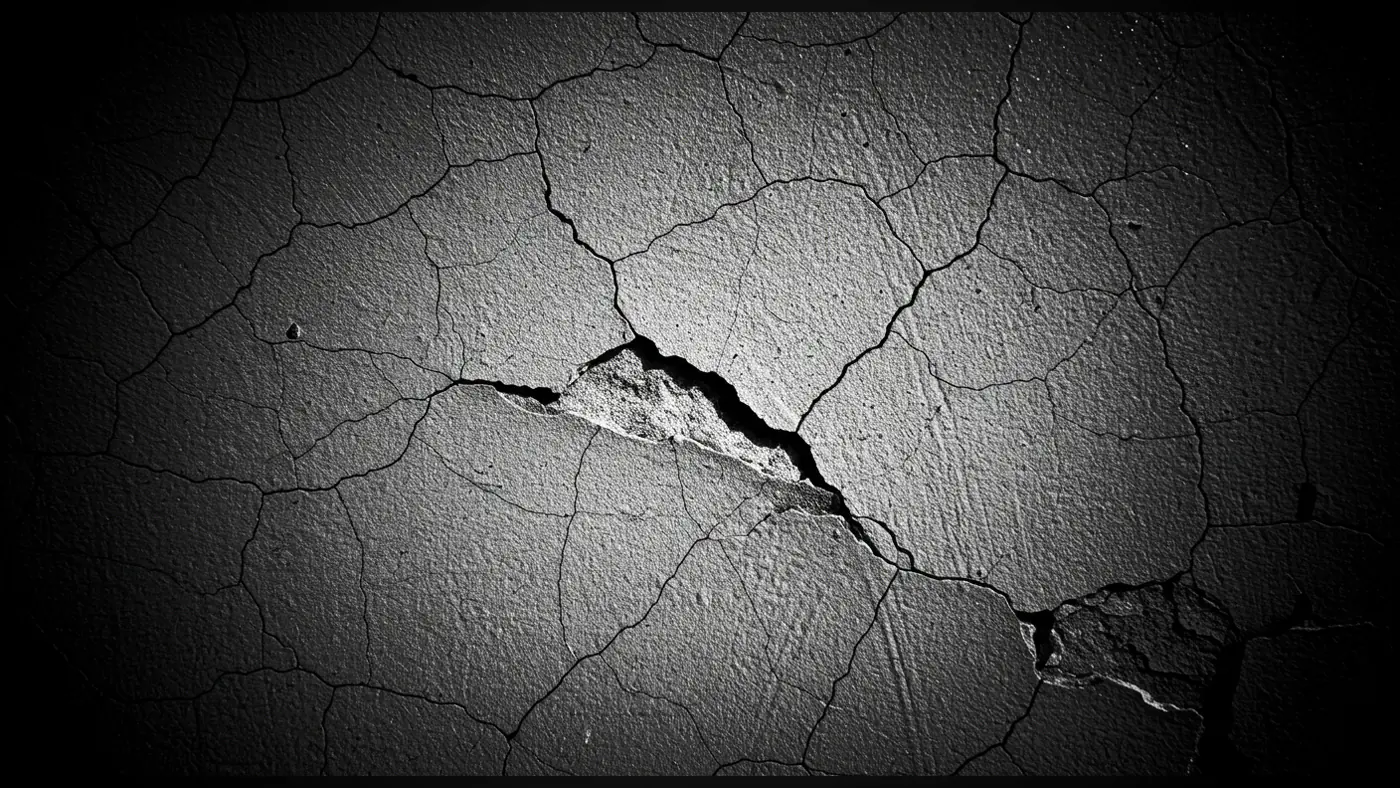 Dark Cracked Surface Texture